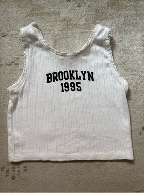 Zara Girls Brooklyn 1995 Pointelle Tank Top Size 11-12